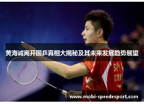黄海诚离开国乒真相大揭秘及其未来发展趋势展望