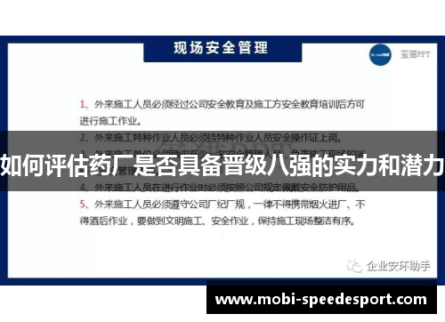 如何评估药厂是否具备晋级八强的实力和潜力 如何评估药厂是否具备晋级八强的实力和潜力